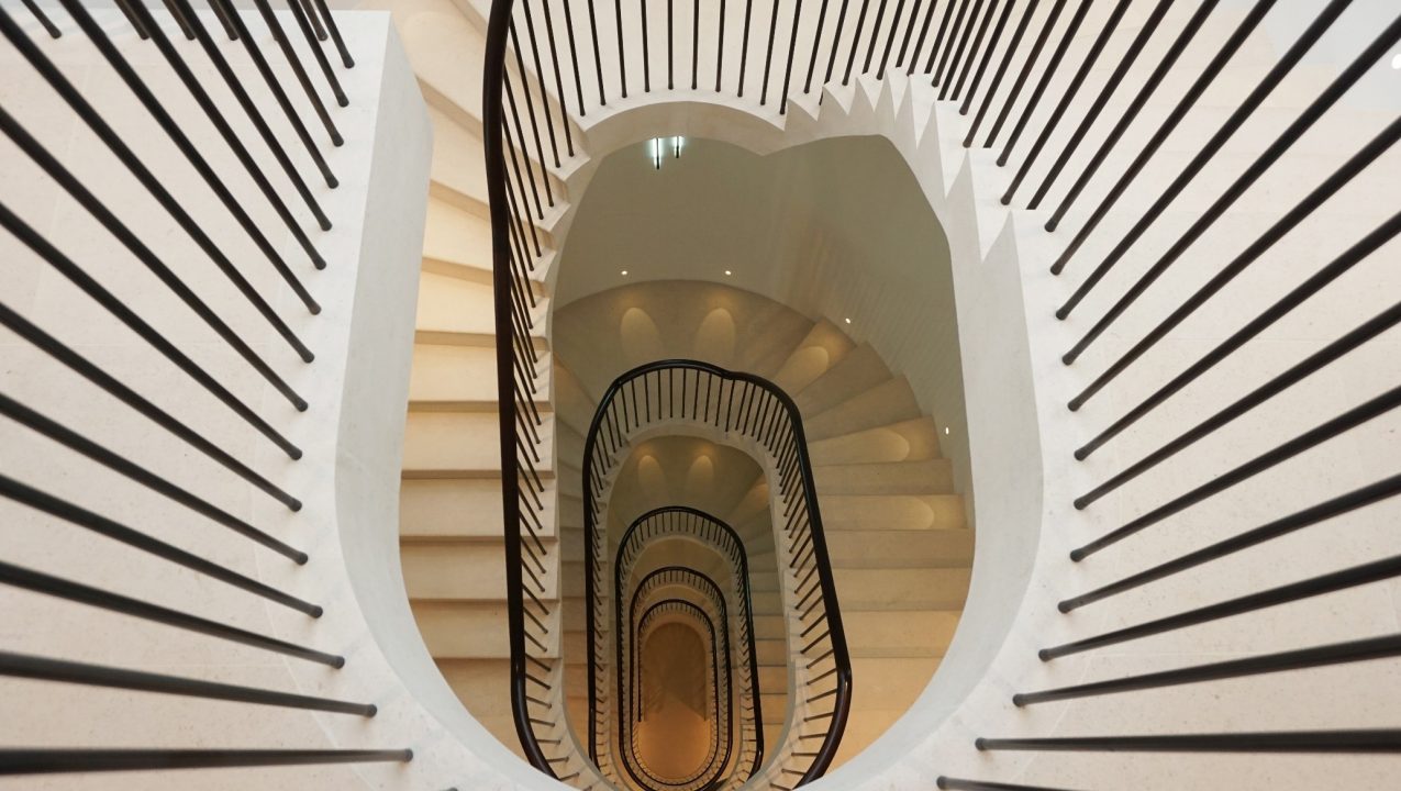 Stunning central design by PT Handrails at Clive Durose Staircase Project @ Cadogan Square, Chelsea