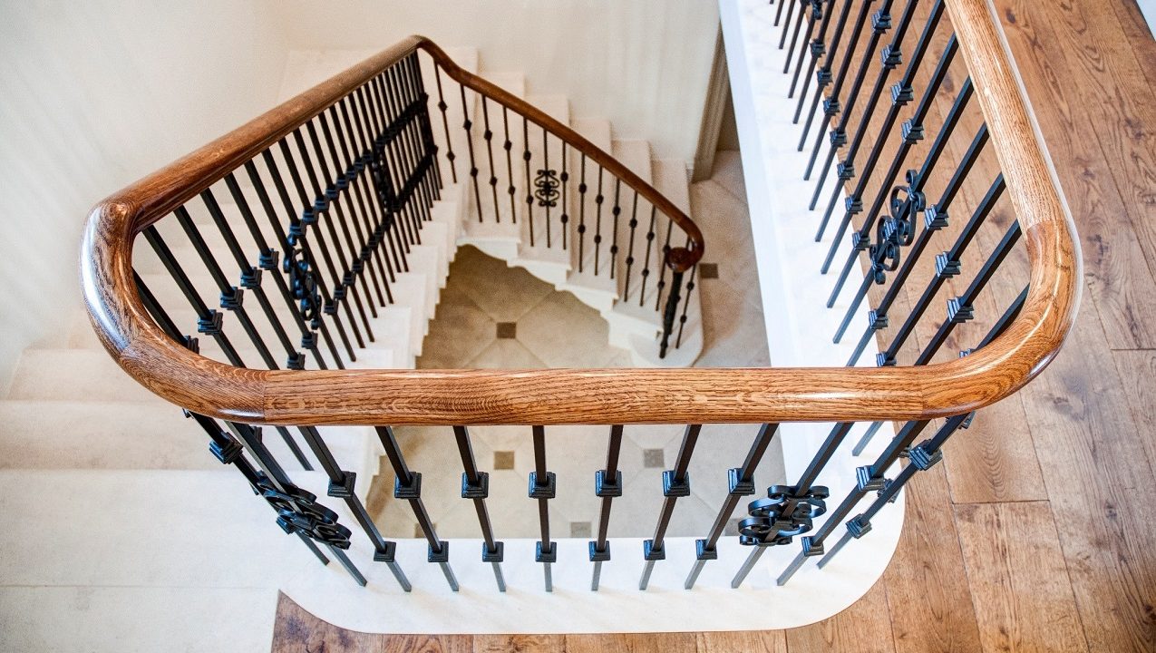 Precision Timber Handrails Wreaths on a Handrail